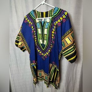 African Print Scrub Tops Never worn